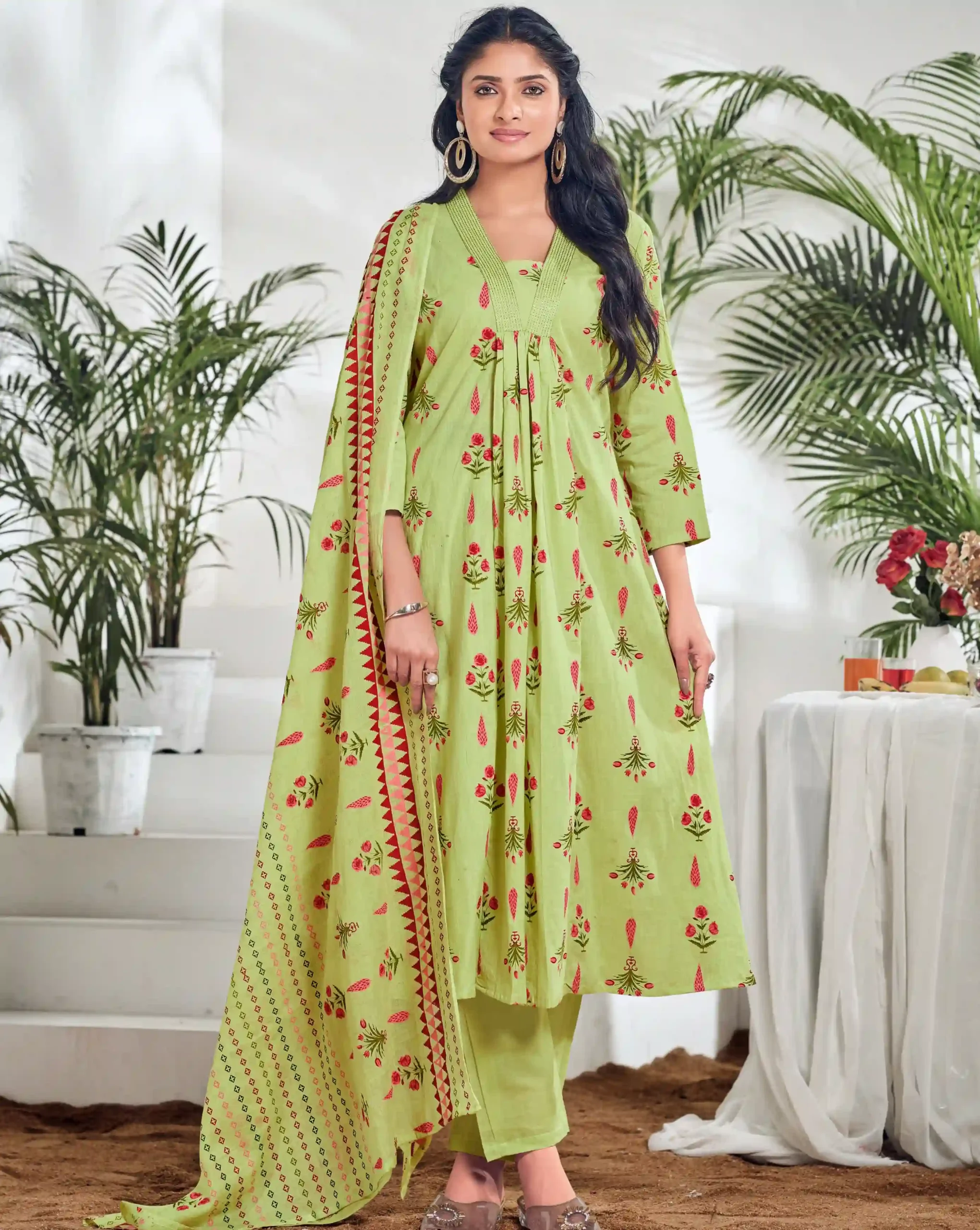 Ossm Summer Shades Pure Cotton Print Wholesale Readymade Salwar Suit Catalog